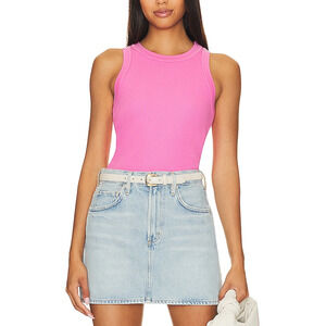 Citizens Of Humanity 'Isabel' Pink Cotton Rib Tank Size XS